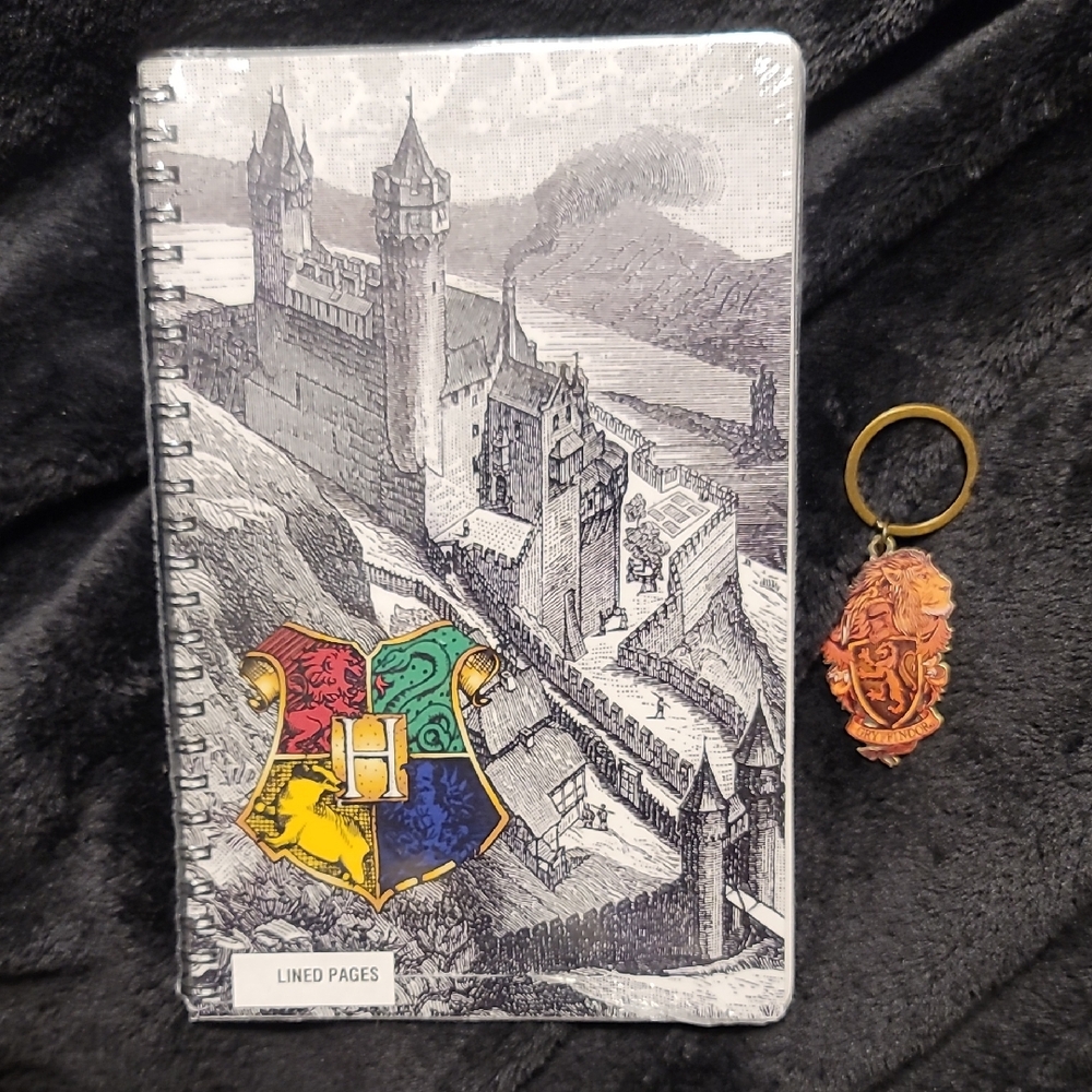 Wallflower Hogwarts Journal with Crest and Keychain